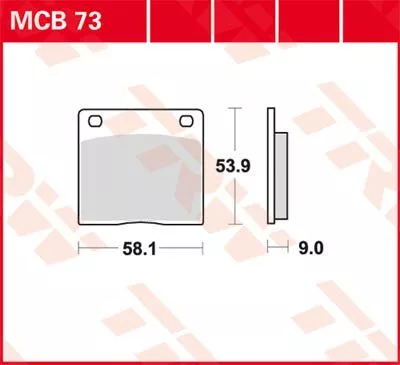 Plăcuțe frână organice TRW MCB73