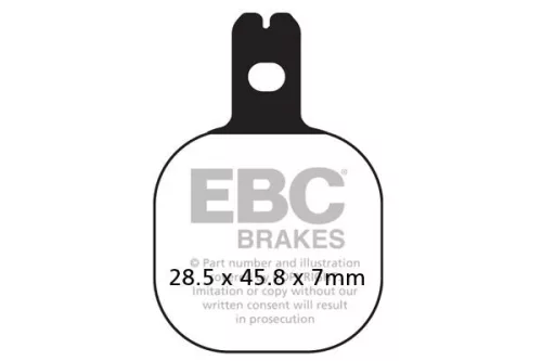 Plăcuțe frână organice EBC FA184