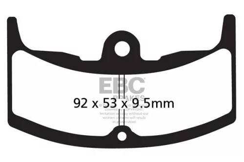 Plăcuțe frână organice EBC FA080/2