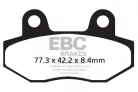Plăcuțe frână organice EBC FA086/2