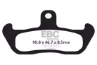 Plăcuțe frână organice EBC FA134