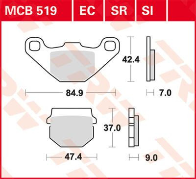 Placute-Frana-Scuter-Trw-Mcb519Ec-Fata