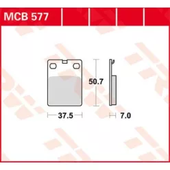 Plăcuțe frână organice TRW MCB577