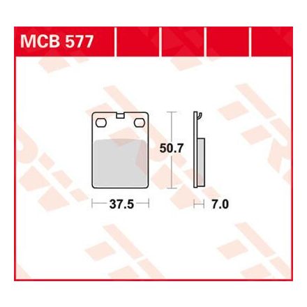 Trw Placute Frana Organic Street Mcb577