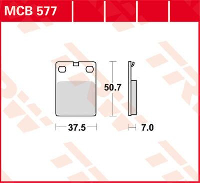 Placute frana TRW Organic MCB577