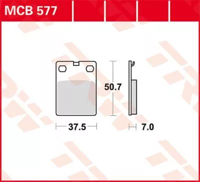 Plăcuțe frână organice TRW MCB577