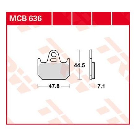 Trw Placute Frana Organic Street Mcb636