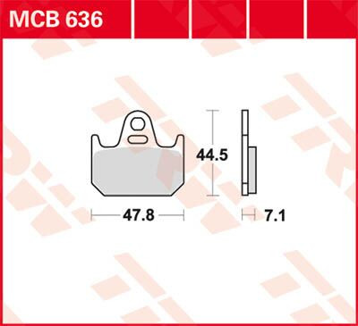 Placute frana TRW Organic MCB636