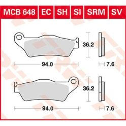 Placute-Frana-Standard-Offroad-Trw-Mcb648Ec-Fata