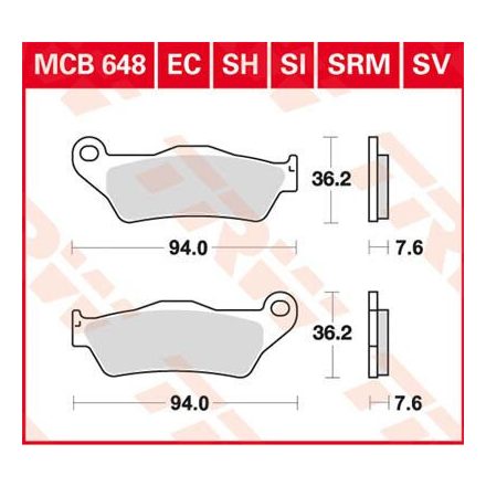 Placute-Frana-Standard-Offroad-Trw-Mcb648Ec-Fata