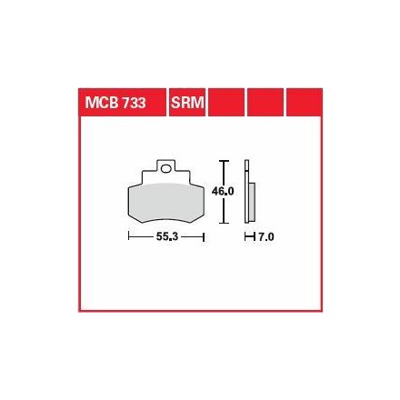 Trw Placute Frana Organic Street Mcb733