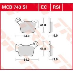 Placute-Frana-Standard-Offroad-Trw-Mcb743Ec-Spate