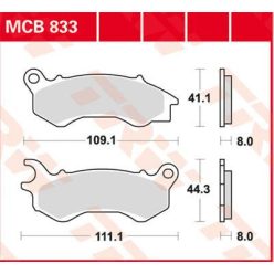 Placute-Frana-Standard-Trw-Mcb833-Fata