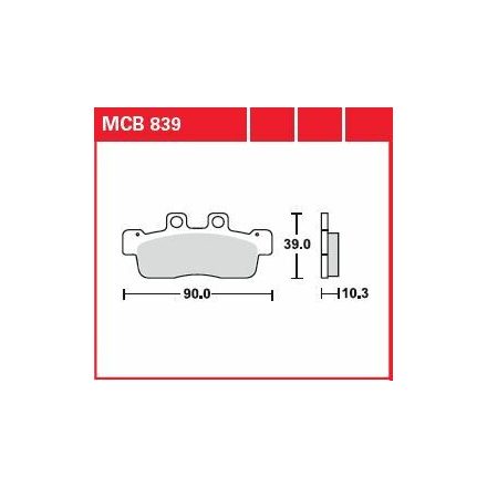 Trw Placute Frana Organic Street Mcb839