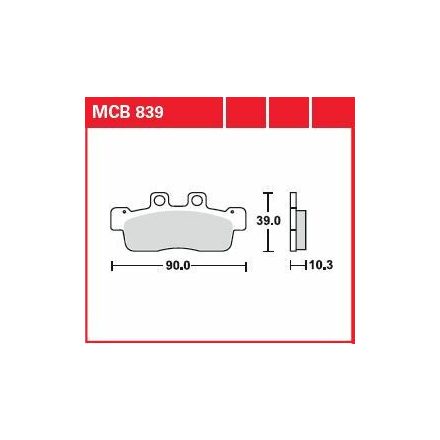 Trw Placute Frana Organic Street Mcb839