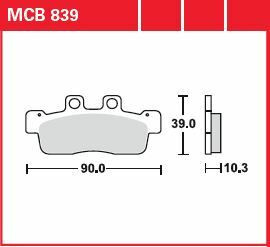 Trw Placute Frana Organic Street Mcb839