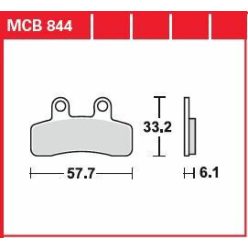 Trw Placute Frana Organic Street Mcb844