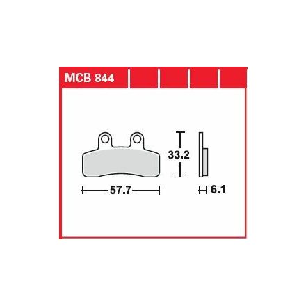 Trw Placute Frana Organic Street Mcb844