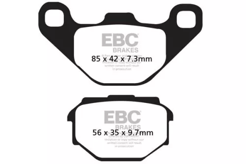 Plăcuțe frână organice EBC SFA173