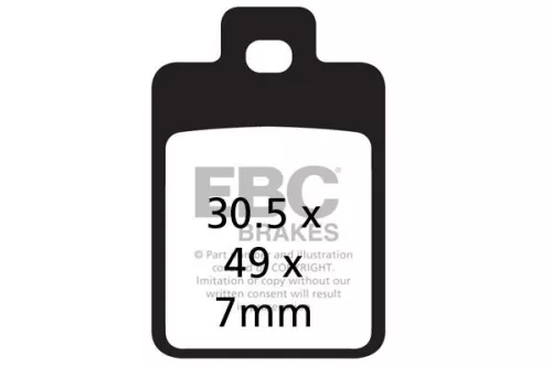 Plăcuțe frână organice EBC SFA255