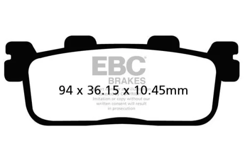 Plăcuțe frână organice EBC SFA607