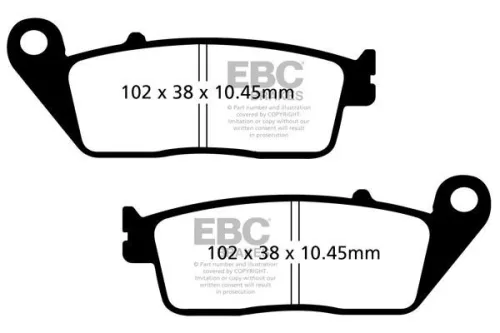 Plăcuțe frână organice EBC SFA608