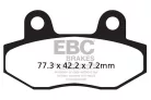 Plăcuțe frână organice EBC SFAC086