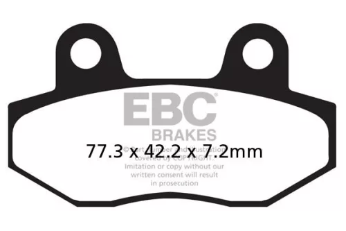 Plăcuțe frână organice EBC SFAC086