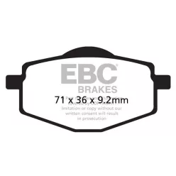 Plăcuțe frână carbon EBC SFAC101