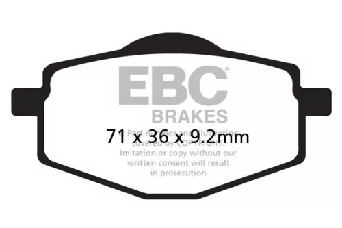 Plăcuțe frână carbon EBC SFAC101