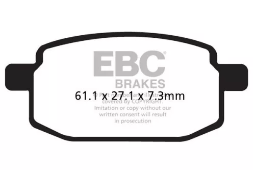 Plăcuțe frână organice EBC SFAC169