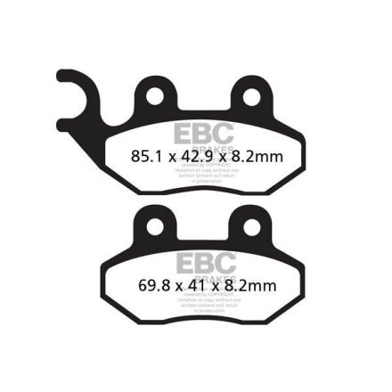 Ebc Placute Frana Carbon Scooter Sfac264