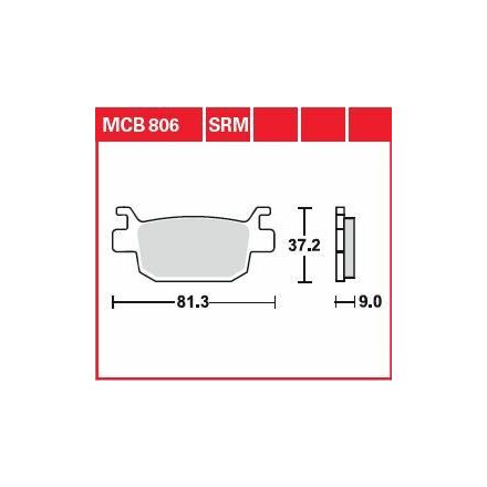 Trw Placute Frana Organic Street Mcb806