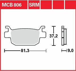 Trw Placute Frana Organic Street Mcb806