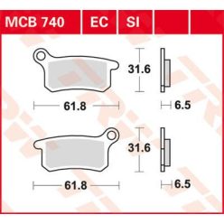 Placute-Frana-Standard-Offroad-Trw-Mcb740Ec-Fata