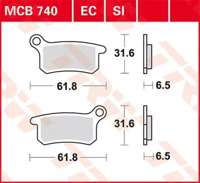 Placute-Frana-Standard-Offroad-Trw-Mcb740Ec-Fata