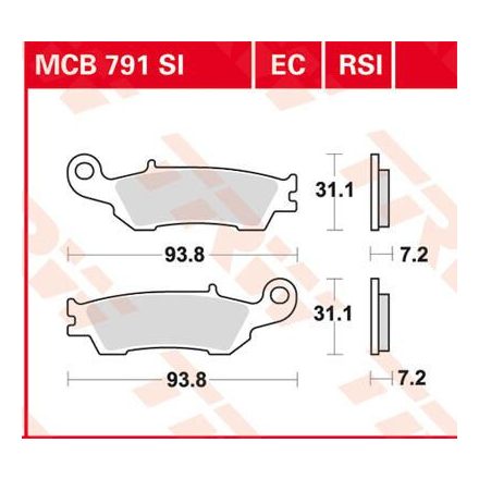 Placute-Frana-Standard-Offroad-Trw-Mcb791Ec