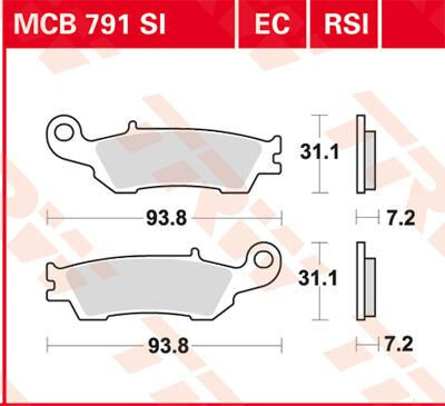 Placute-Frana-Standard-Offroad-Trw-Mcb791Ec