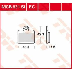 Placute-Frana-Standard-Offroad-Trw-Mcb831Ec-Spate