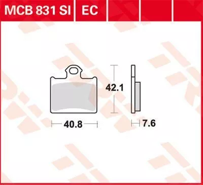 Placute-Frana-Standard-Offroad-Trw-Mcb831Ec-Spate