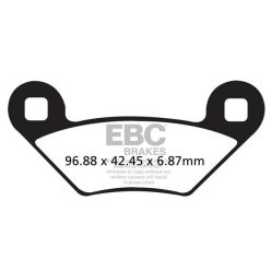 Ebc Placute Frana Carbon Tt Dirt Fa475Tt