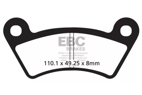 Plăcuțe frână carbon EBC FA482TT