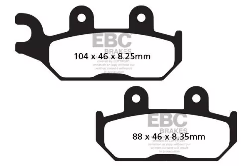 Plăcuțe frână carbon EBC FA645TT