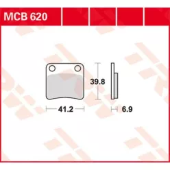 Plăcuțe frână organice TRW MCB620