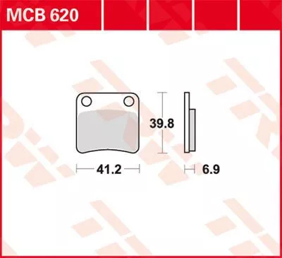 Plăcuțe frână organice TRW MCB620