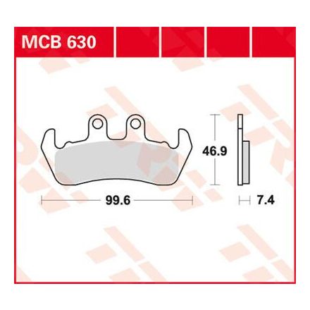 Trw Placute Frana Organic Street Mcb630