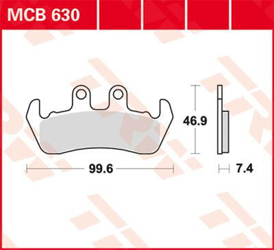 Trw Placute Frana Organic Street Mcb630