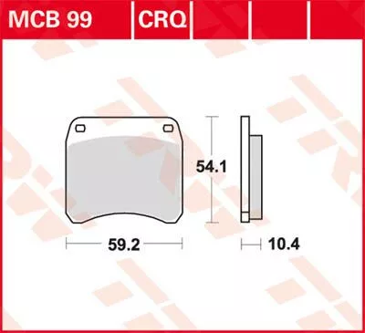 Plăcuțe frână hyper-carbon racing TRW MCB99CRQ