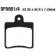 Plăcuțe frână organice EBC SFA661/4