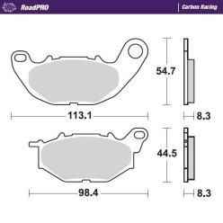 Moto-Master Placute Frana Carbon Racing 412506